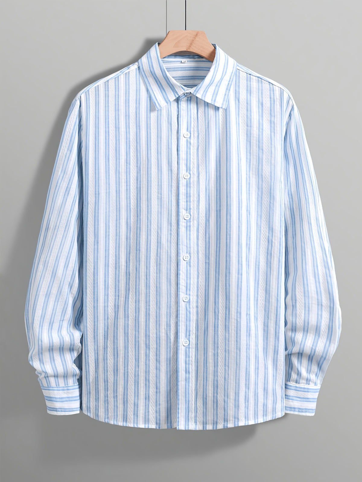 [Printed Design - Not Textured] Men'S Easy Striped Casual Shirt - Spring Summer Thin Loose Comfortable Daily Commute Street Fashion Versatile Top - Men'S Trendy Temperament Cool Korean Style - Mixed colors