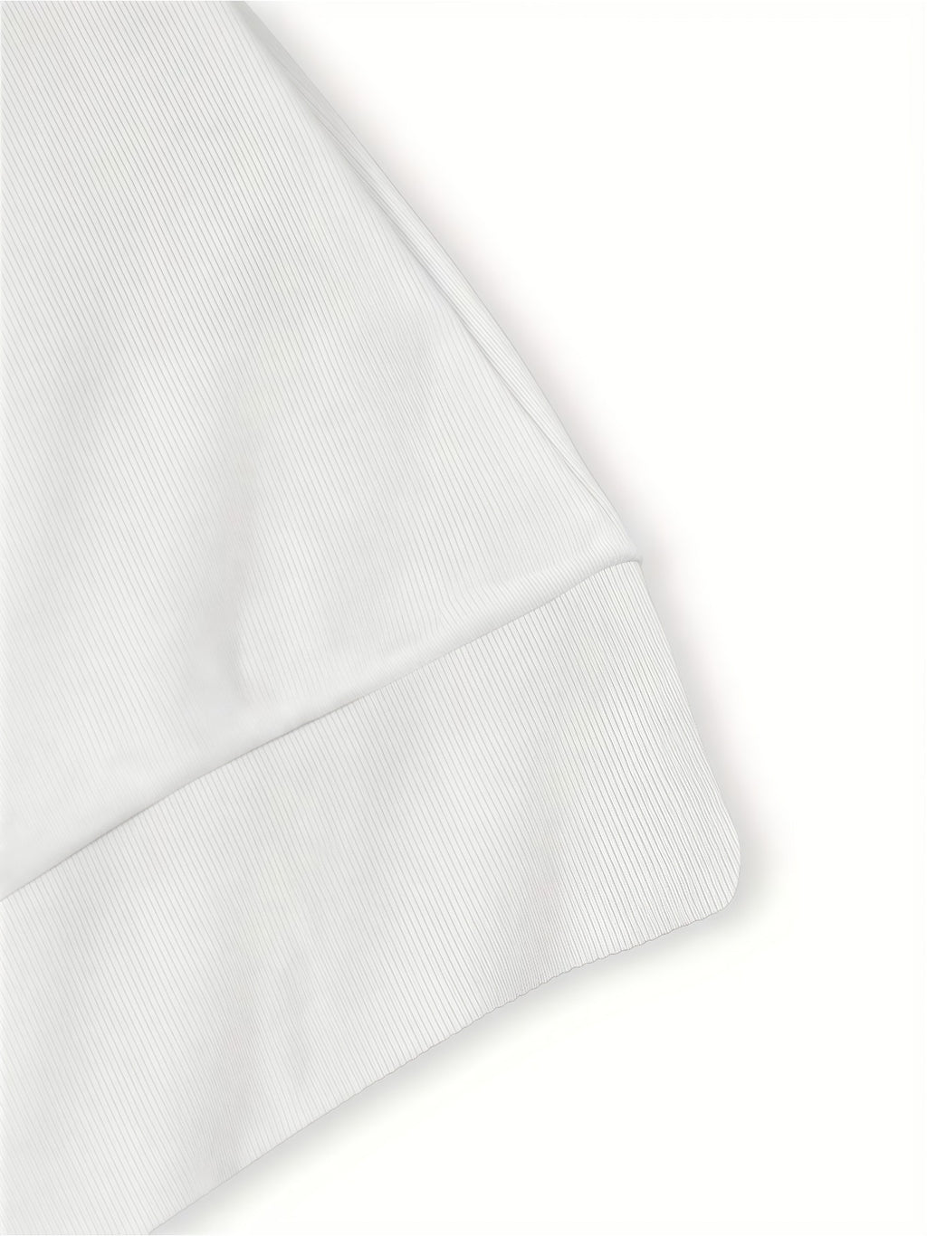 Fashionable And Elegant Long Hoodie with a Versatile Minimalist Print for Commuting - White
