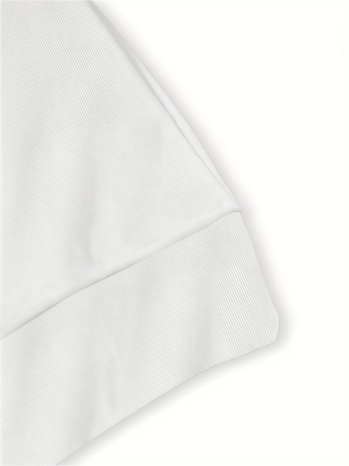Fashionable And Elegant Long Hoodie with a Versatile Minimalist Print for Commuting - White