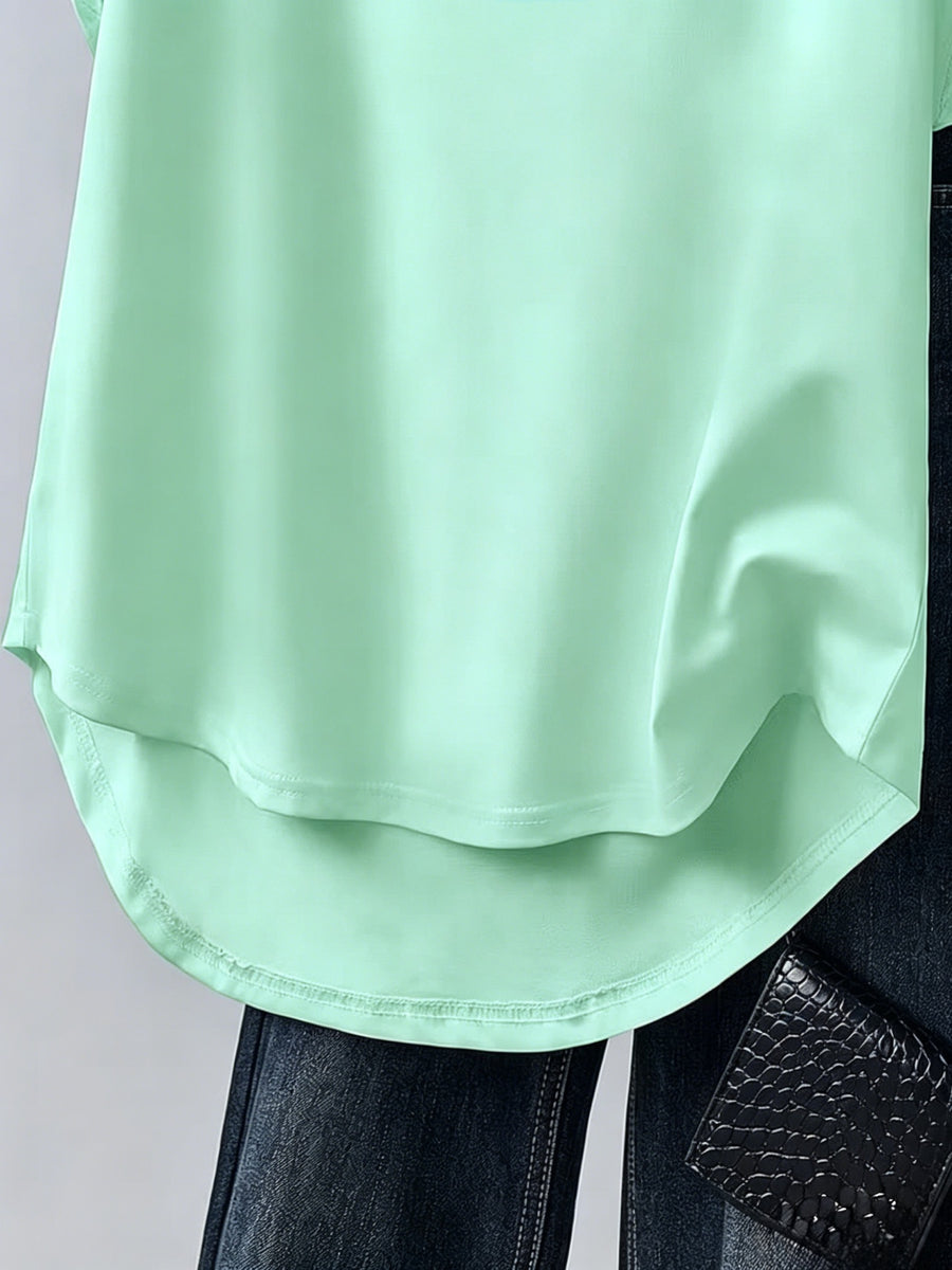 Loose-Fit Comfortable Style, Hooded Design with Printed Pattern, Comfortable And Versatile Style, New Summer Y2K Style Women'S, Elegant, Fashionable, And Comfortable T-Shirt Top - Viridity
