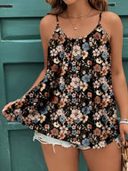 Women's Casual Fashion Tank Top - Black