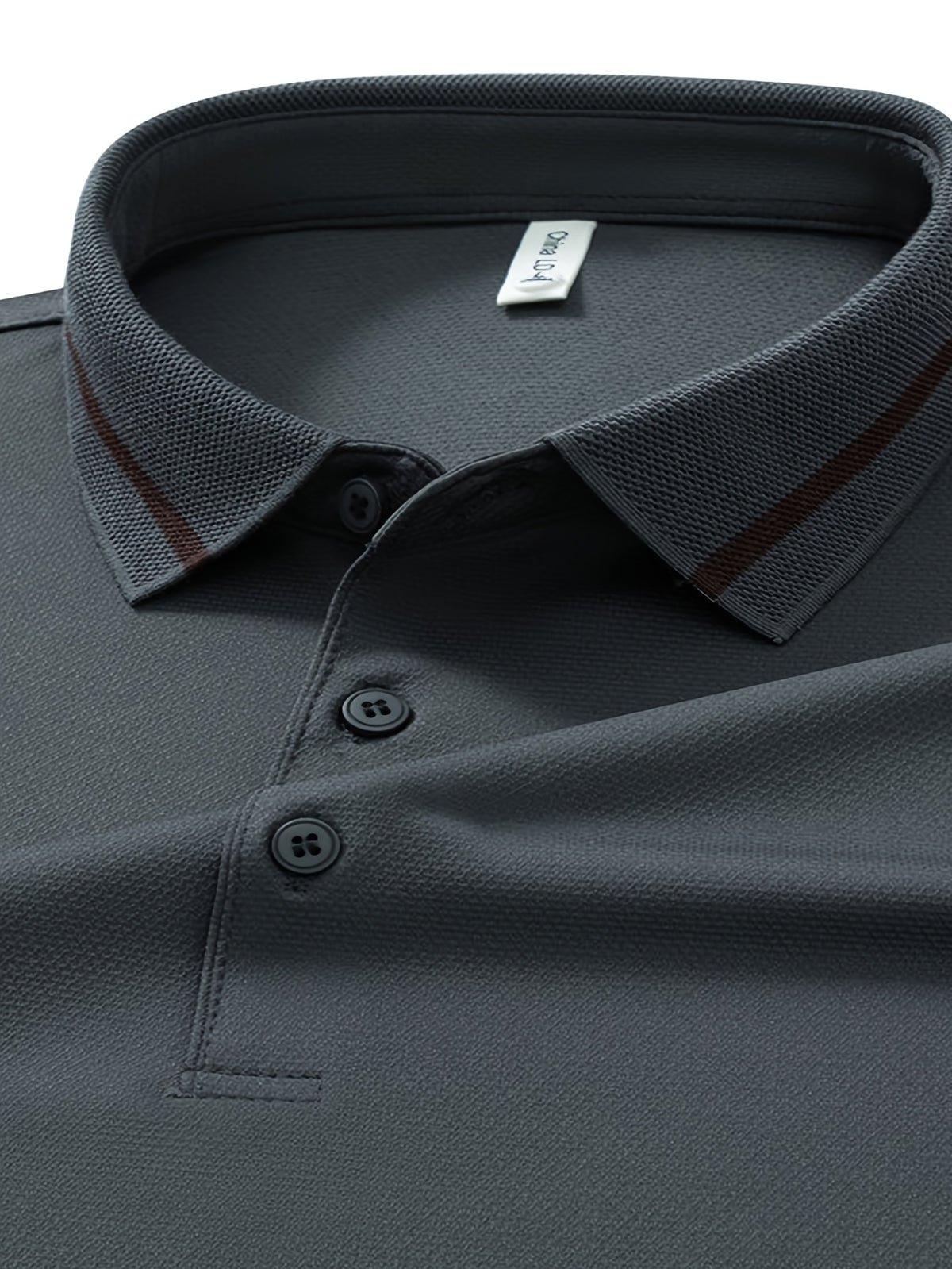 Men's Three-Button Lapel Long-Sleeve Polo Shirt, Suitable for Commuting to Work, Daily Outings, and Layering or Wearing on Its Own - SINBOS - Light Green