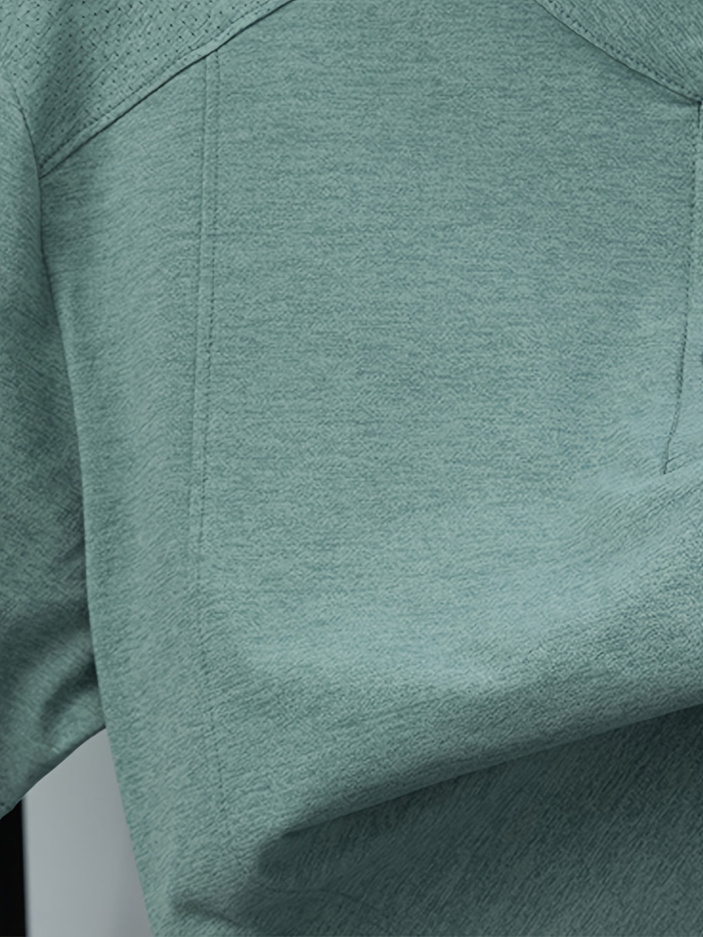 Stand-up Collar Youth Summer Short-sleeve New Style Half-sleeve Top, Pullover Outerwear, Solid Color Versatile Garment - Green