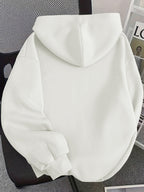 Women'S Warm Fleece Sweatshirt for Spring, Autumn, And Winter Featuring a Cute Panda Theme Print. This Autumn And Winter Commuting Piece Combines Soft And Adorable Elements Suitable for a Light Casual Office Style, Merging Warmth with a Loose Fit - White