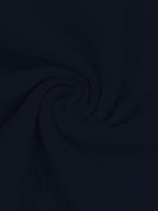 Men's Summer Linen Short-Sleeve T-Shirt, Casual Crew Neck Top, Breathable Lightweight Beachwear - Navy Color
