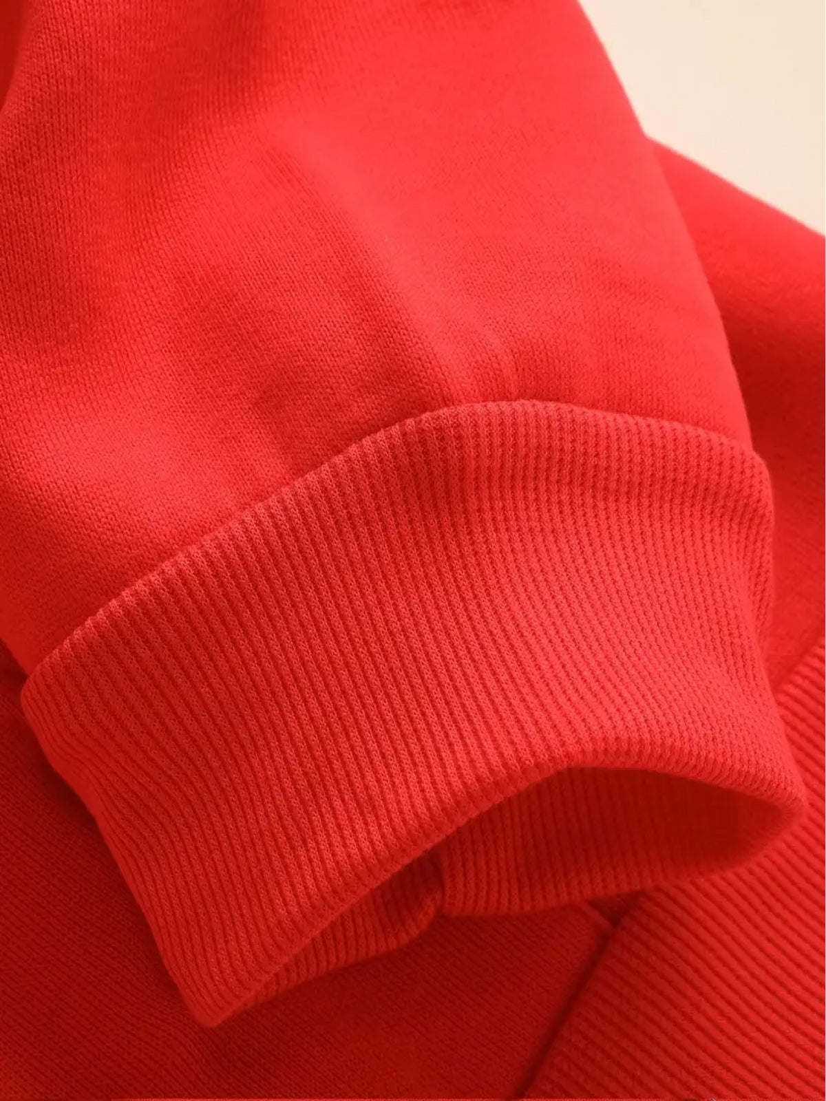 RBWY Unisex Autumn/Winter New Arrival, Fashionable and Trendy -Lined Hooded Couple's Sweatshirt, Casual Drawstring Hoodie, Long Sleeve Hooded Heat-Transfer Print Japanese Sweatshirt,  Trendy Letter Print - Bright Red