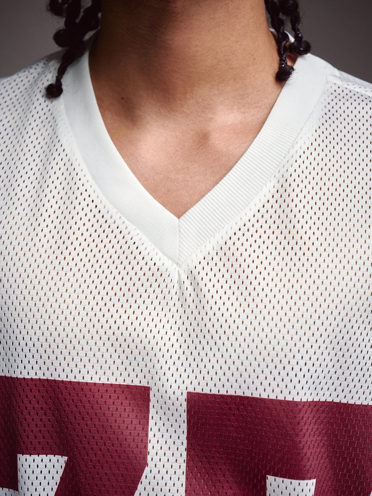 Men's Casual Sporty Fashion Streetwear Digital Print Mesh Breathable V-Neck Loose T-Shirt, Summer Men's Vintage Shirt Number Jersey Loose Jerseys Men's Number Shirt Cool Bowl Ball Shirt - White