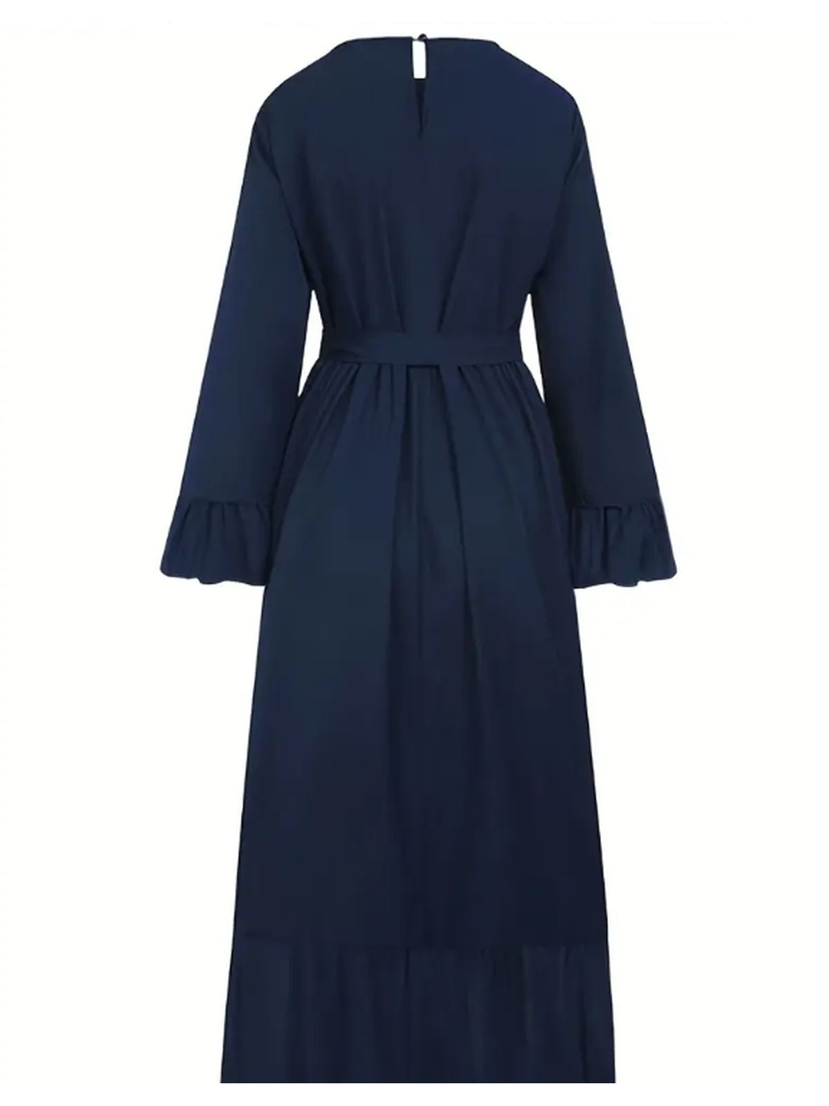 Women's Maxi Dress, Elegant and Casual All-Season Dress for Daily and Formal Occasions, Machine Washable - Blue