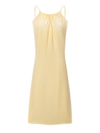2026 Cross-Border New Women'S Suspender Coat, Backless, Loose Home Wear, Casual Dress - Apricot