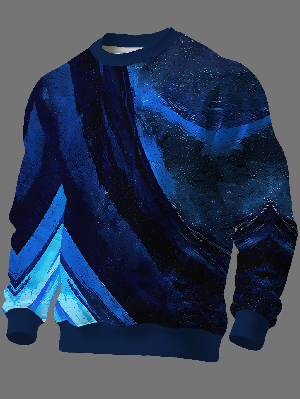 New Fashionable Trendy Crew Neck Long Sleeve Autumn/Winter Printed Crew Neck Sweatshirt Men's Top - Mixed colors