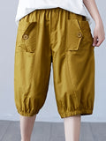 Women'S Loose-Fitting Harem Pants That Are Lightweight, Versatile, And Flattering, Perfect for a Stylish Look - Yellow