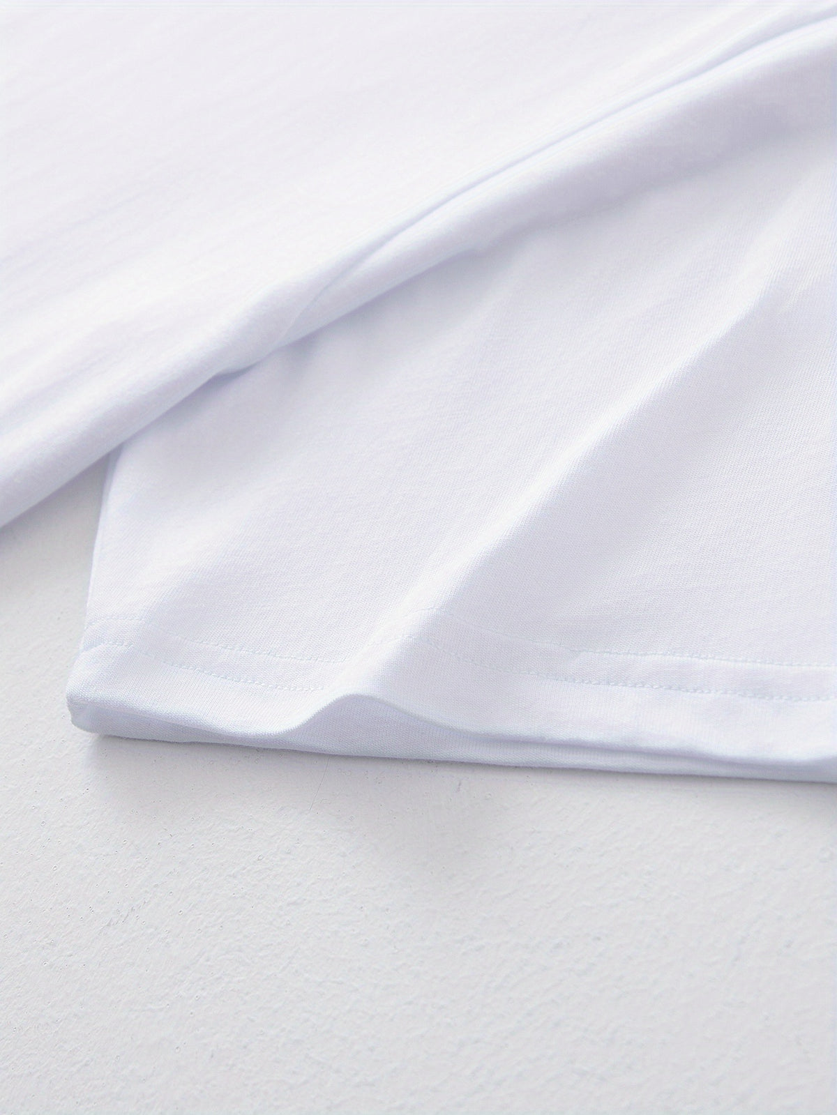 100%  Men's T-Shirt, Summer Lightweight Breathable Sweat Absorbent for Outdoor and Home Wear - White
