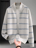 Men's Pullover Sweater, Warm Long Sleeve Casual Top for Fall and Winter - Grey