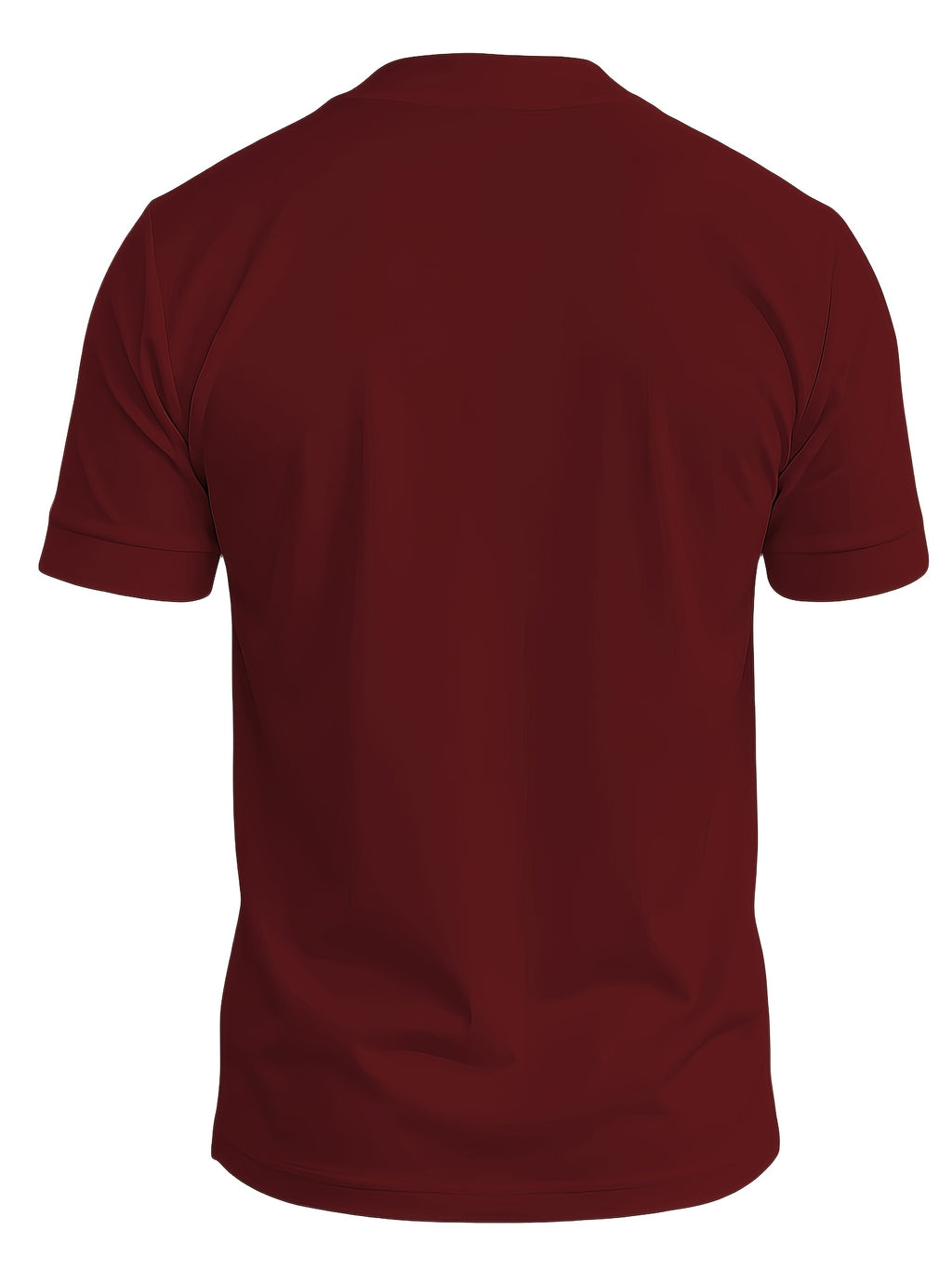 A 2026 New Style Men'S Summer Casual Sports V-Neck T-Shirt, Featuring a Street Fashion V-Neck Design, a Lightweight And Breathable Training Shirt for Exercise And Fitness, Suitable As a Base Layer for Daily Wear - Burgundy