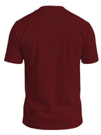 A 2026 New Style Men'S Summer Casual Sports V-Neck T-Shirt, Featuring a Street Fashion V-Neck Design, a Lightweight And Breathable Training Shirt for Exercise And Fitness, Suitable As a Base Layer for Daily Wear - Burgundy