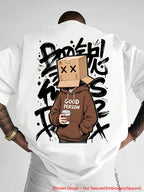 [Print Design - Not Textured//Sequins] A Revolutionary Fashion Piece! This American Street Style Item Features Box Man Graffiti And Letter Designs with Heat Transfer Printing - Reflecting The Bold of Fashion Pioneers - Mixed Color 2