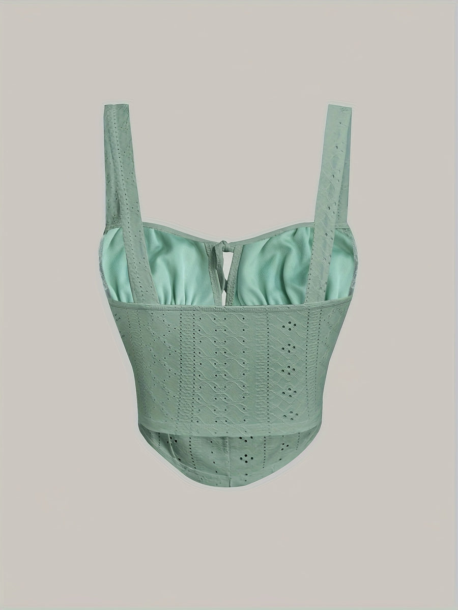 Summer New Fashion Y2K Style Versatile Women'S Short Top Vest - Green