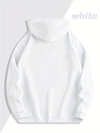 Unisex Trendy New York Print Loose-fit Hooded Sweatshirt, No Texture, No Embroidery - Mixed colors