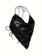 Sequined Women'S Cami (YY397) - Black