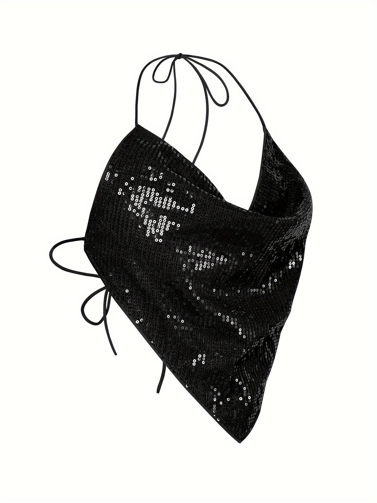 Sequined Women'S Cami (YY397) - Black