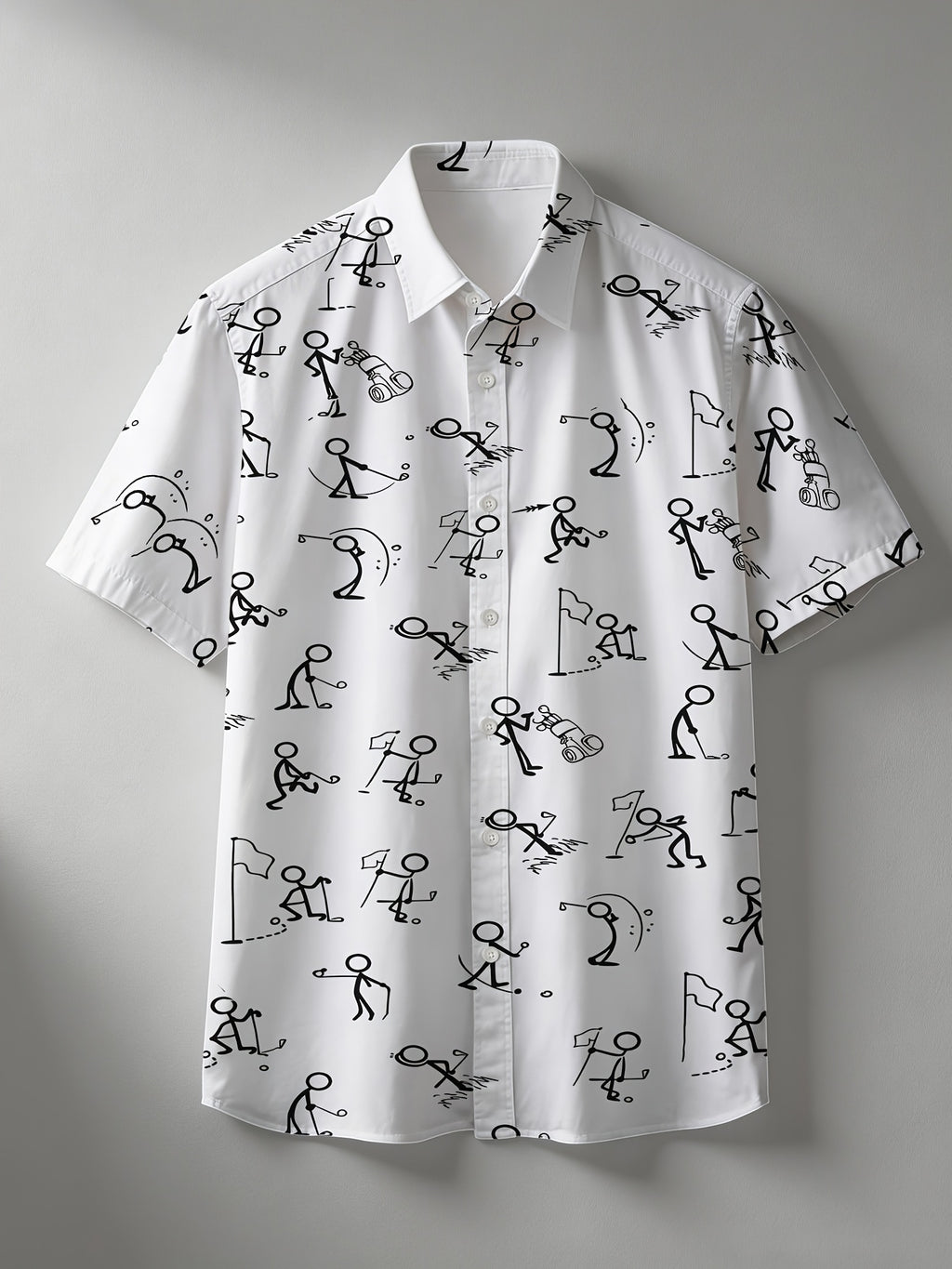 Men's Summer Short-Sleeve Shirt, Hawaiian Style, Unisex All-Over Digital Print Design, Youthful Beach Casual Style, Men's Top - Mixed colors