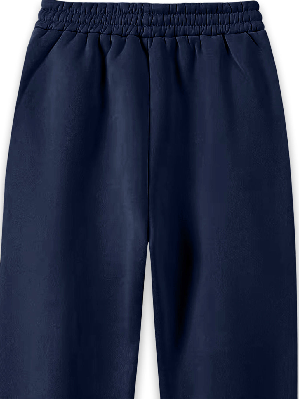 Women'S Drawstring Ankle-Cinching Sweatpants GK Letter Hot-Stamped Textured Striped Printed Casual Jogging Trousers - Navy Color