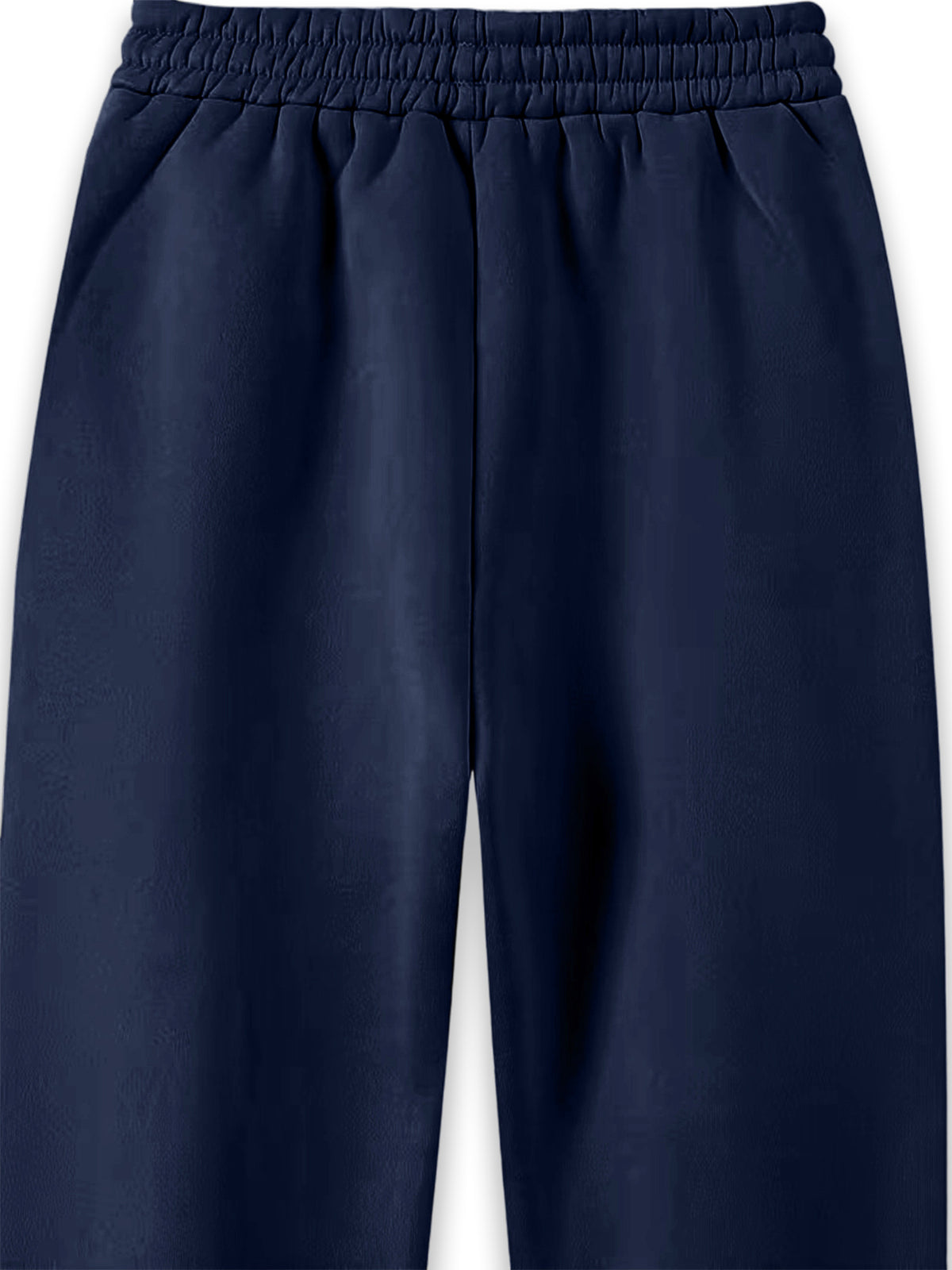 Women'S Drawstring Ankle-Cinching Sweatpants GK Letter Hot-Stamped Textured Striped Printed Casual Jogging Trousers - Navy Color