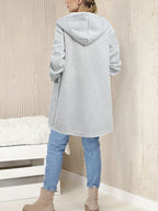 Women'S Casual Jacket A6600-1 - Light Grey