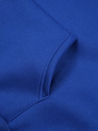Versatile Hoodie for Weightlifting Enthusiasts, Casual and Comfortable Long-Sleeve Pullover, Suitable for Spring, Autumn, and Winter - Blue