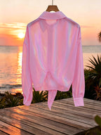 Women'S Popular Fashion Casual Blouse - Peach