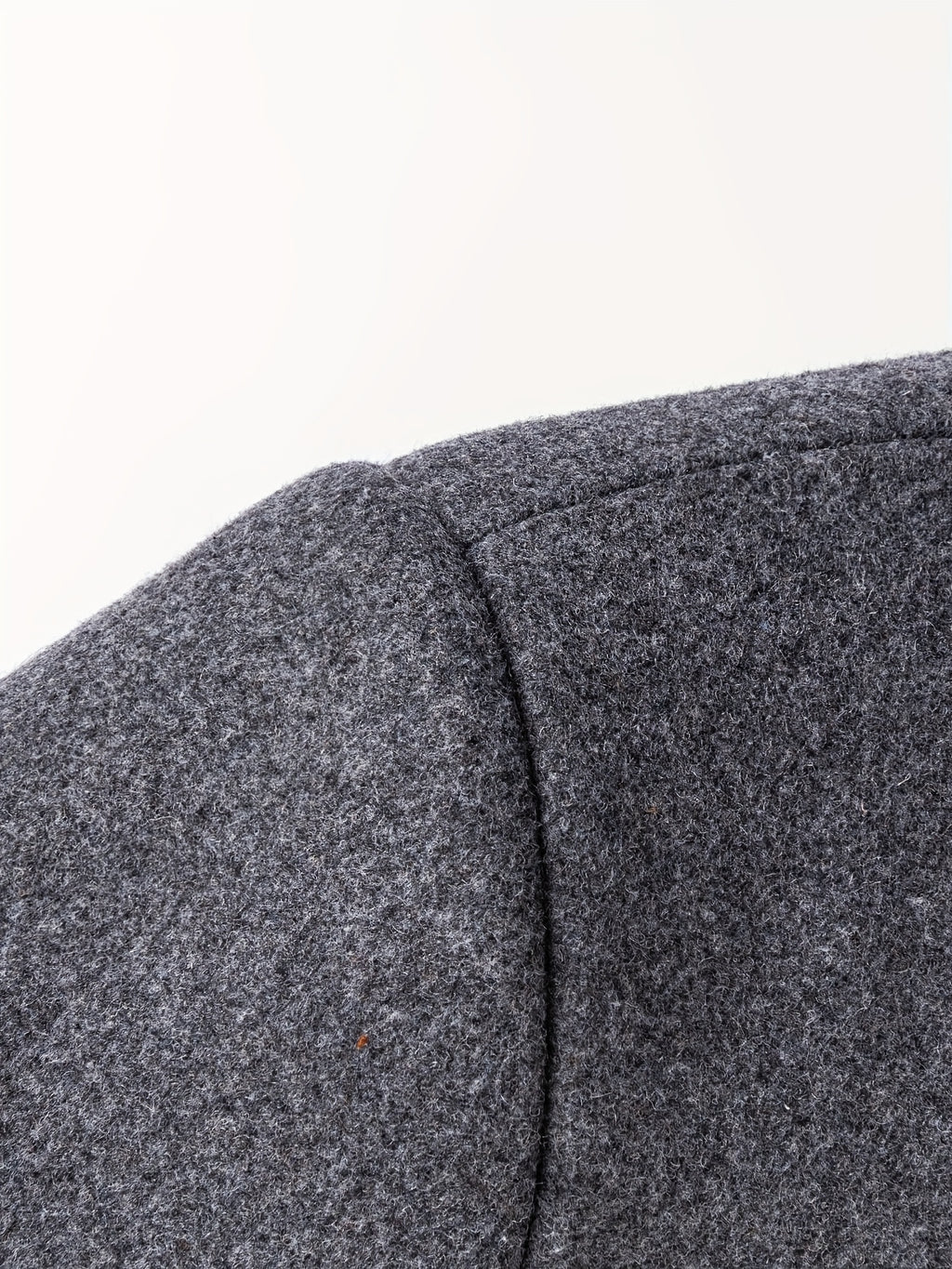 Pearson OBM Youth Men's Student Korean-Style Casual Tweed Wool Blend Overcoat, Mid-Length with Detachable Hood, Trendy Outerwear for Men - Dark Gray