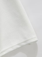 Men's Drop-Shoulder Sailboat Print Loose-Fit Street Style Short-Sleeve Polo T-Shirt, Youth Casual Top - White