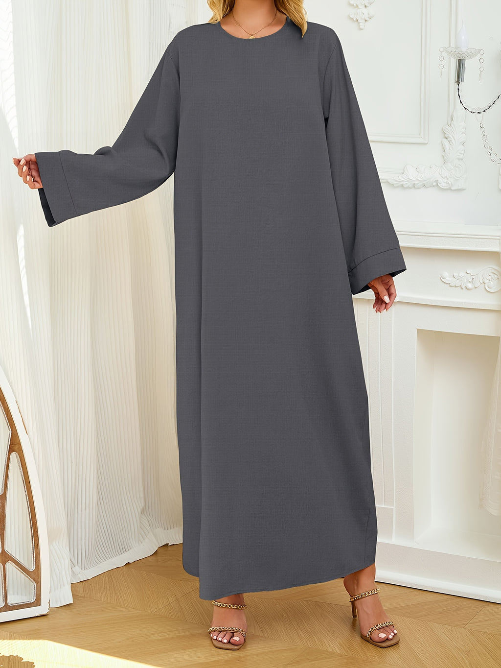 Muslim Robe - Graphite Color