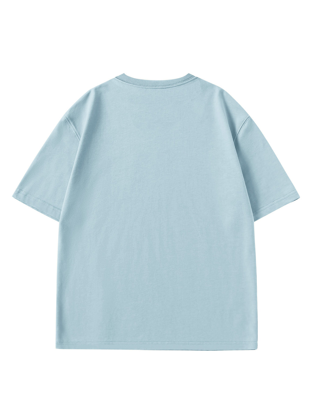 Paul Frank Summer Men's Pure Cotton Street Style Refreshing Pullover Short-Sleeve T-Shirt - Light Blue