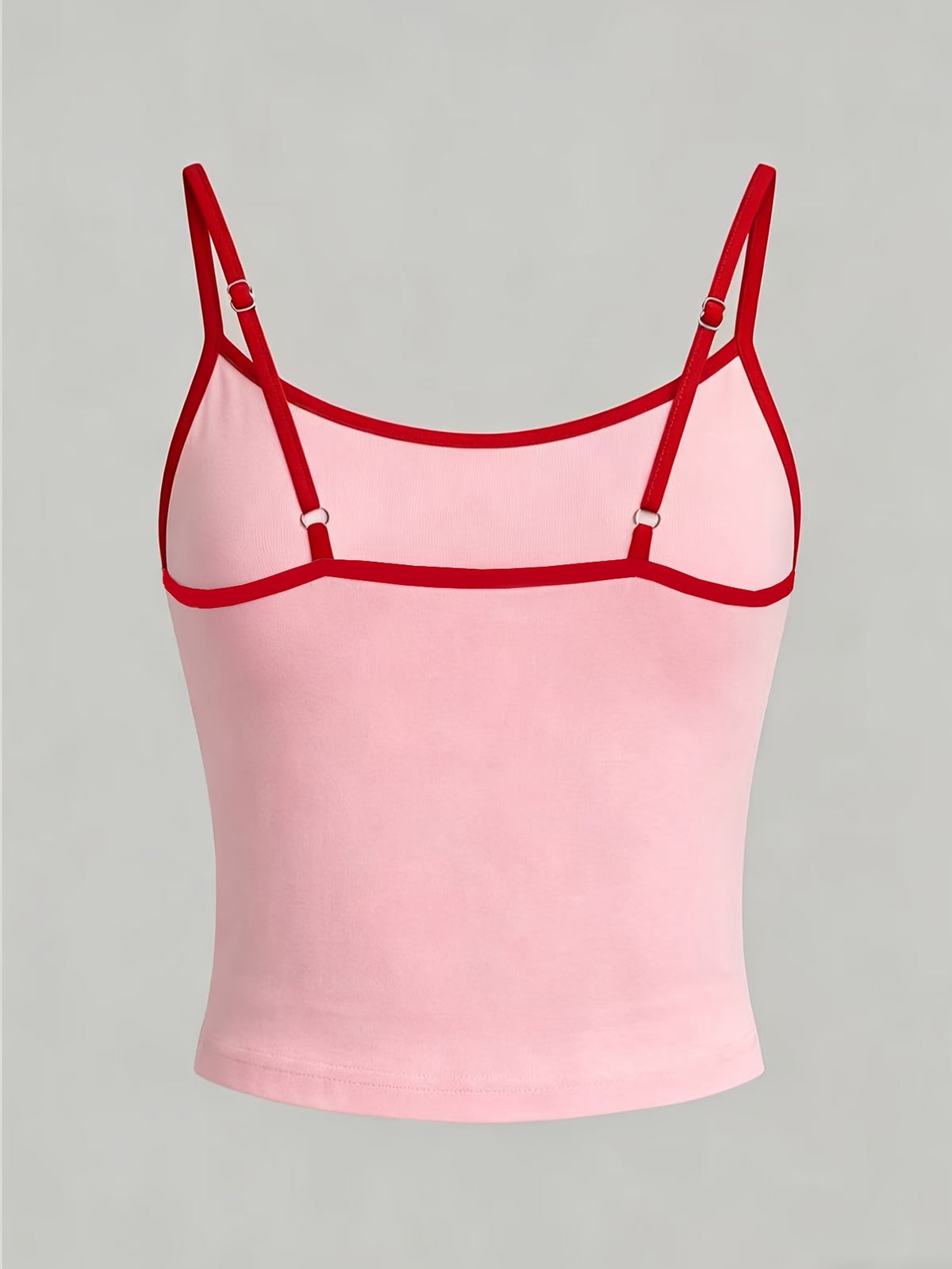 Women'S Tight Fruit Print Casual Camisole Tank Top, Summer Cami Top, Casual Vest, Vacation Vest, Casual Daily, Commute, Vacation Style, New Summer Styles - Pink