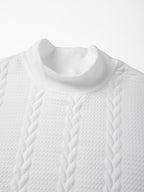 4pcs Men's Stand Collar Knit Textured Long-Sleeve Sweatshirt, Fashionable Comfortable Breathable Casual Sportswear, Solid Color Versatile Trendy Athletic Top, Pilling-Resistant, Ribbed Cuffs, Suitable for Outdoor Sports, Daily Wear, Running, Fitness - Black+Black+Natural White+Light Gray