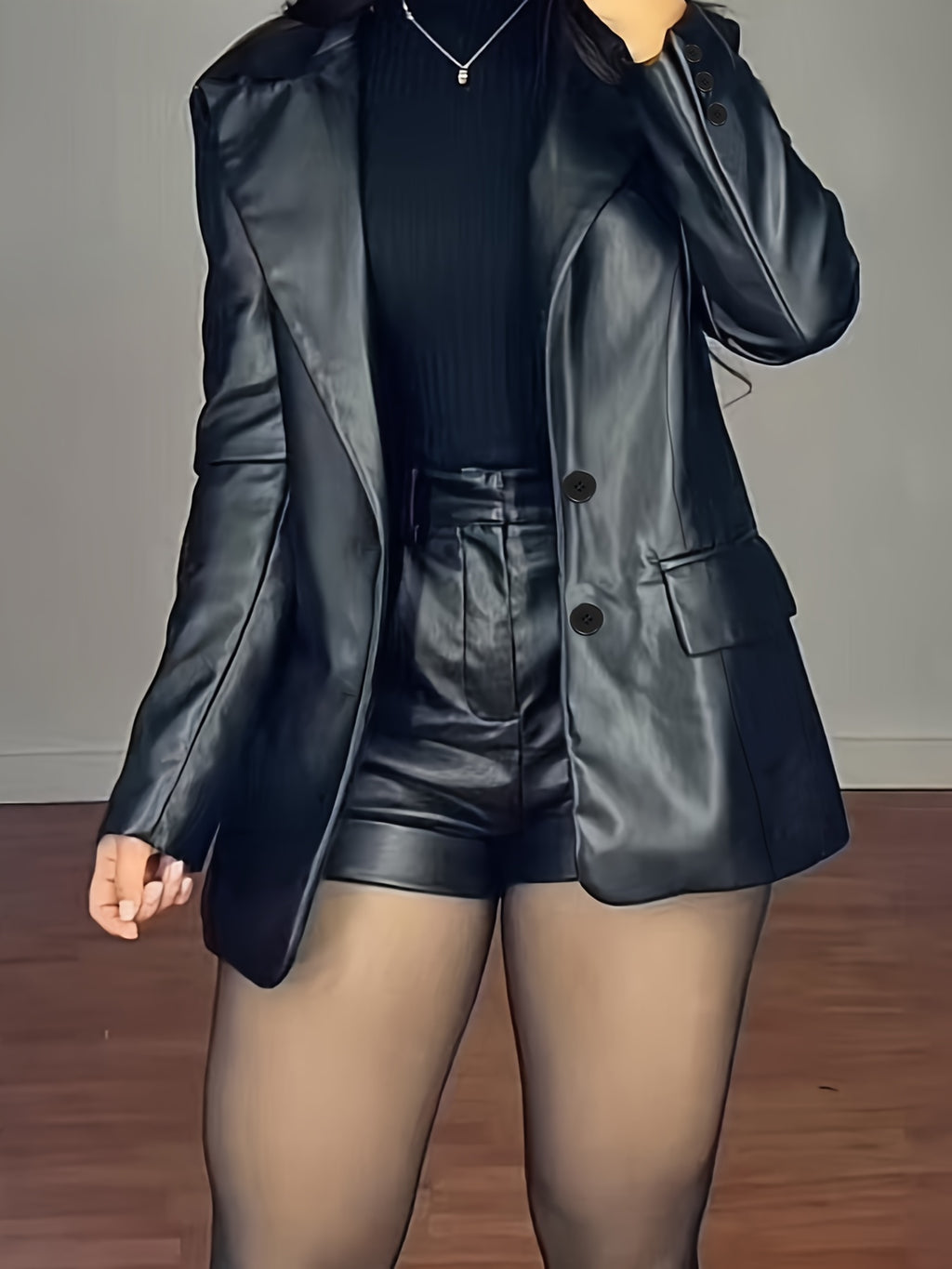Ladies' Elegant Casual Blazer - Niann - Black