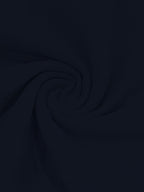 Summer Men'S Linen Henley Collar Long Sleeve Shirt, Half-Button Casual Loose Breathable Top, Beach Vacation Commute Leisure All-Match Men'S Shirt - Navy Color
