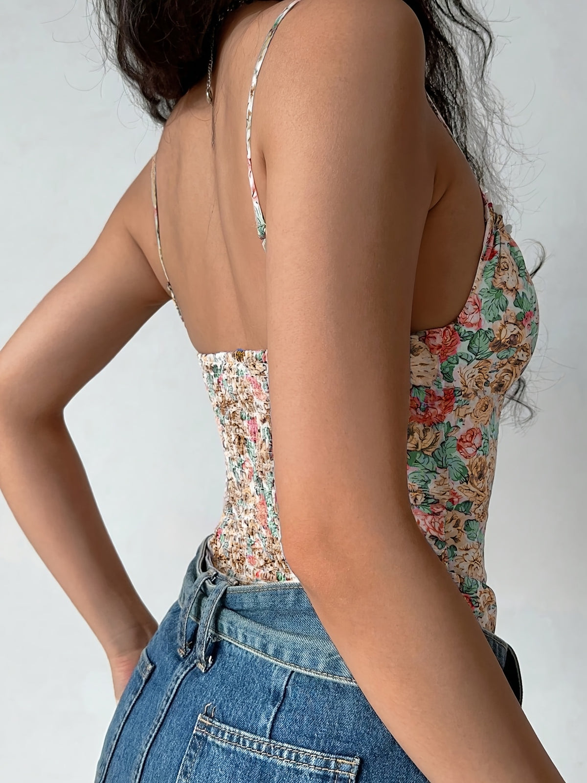 Women'S Elegant Printed Suspender Vest, a Must-Have Item for Summer, Women'S Suspender Top, Women'S Summer Clothing, Women'S Corset, Women'S Printed Corset - ginger-colored