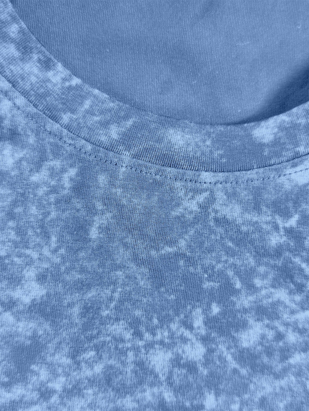 Men's 3pcs Set American Vintage Distressed Long-Sleeve Base Layer Washed Crew Neck Versatile Casual Long-Sleeve Top - Black+light Blue+green