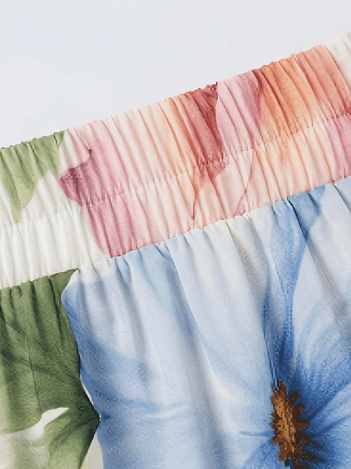 Spring Summer Targeted Development Vacation Elegant New European American Fashion Trendy Floral Print Women'S Skirt - Mixed colors