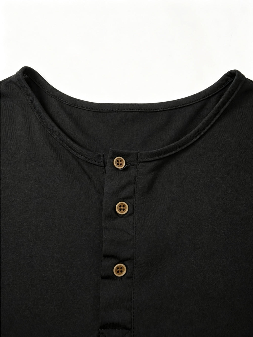 Men'S Classic Retro Henley Long Sleeve T-Shirt 5pcs, American Casual Solid Color Half-Button Up Top, Spring Fall Winter Men'S Comfortable Versatile Base Layer 5pcs, Suitable for Commuting, Business, Casual, Outdoor Activities, Travel - Navy Blue+Black+Green+Khaki+Blue