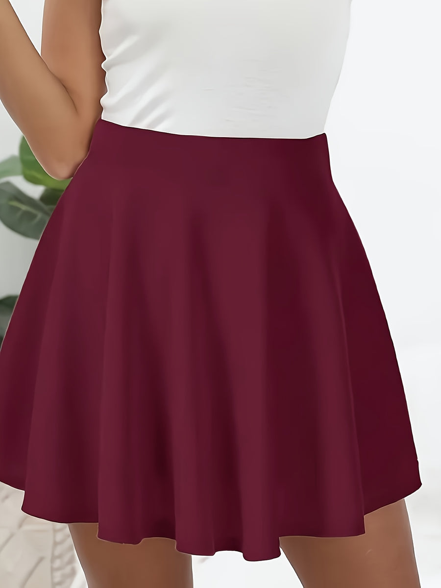 Women'S Fashion Skirt - Burgundy