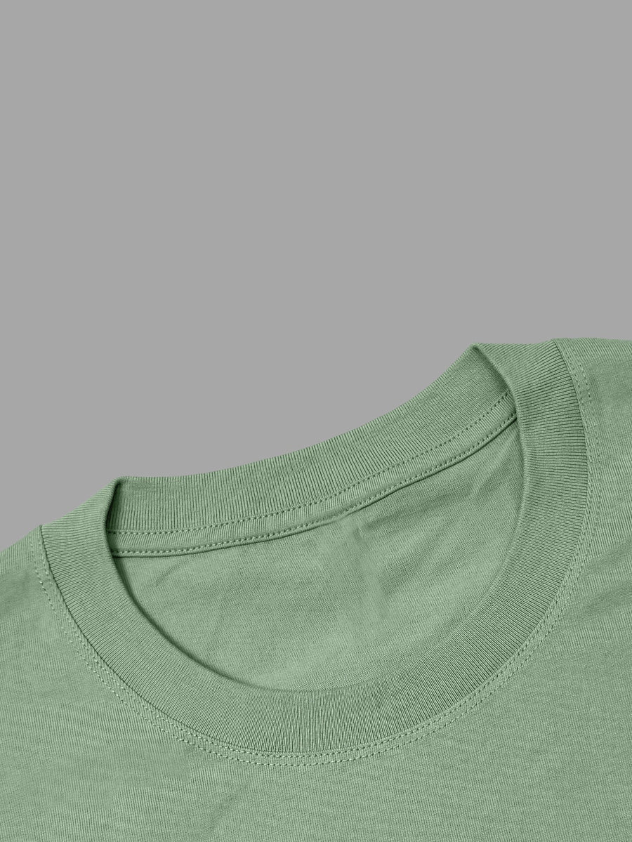 Women'S 100% Solid Color Long Sleeve T-Shirt, Round Neck, Comfortable Casual Wear for Everyday Use - Green
