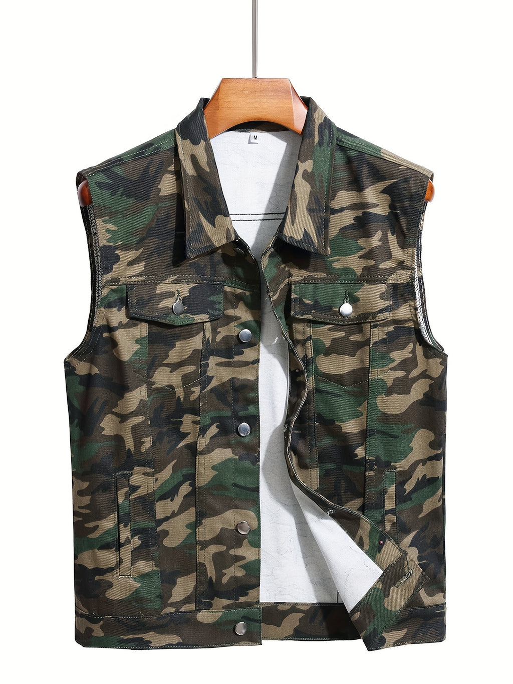 New Arrival Men's Fashion Camouflage Denim Jacket Lightweight Jacket Simple and Versatile Men's Denim Jacket Trendy Streetwear Casual Outerwear - Mixed colors
