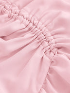 New Fashion Asymmetrical Pleated Hem Design Multi-layered Women's Skirt - Pink Color