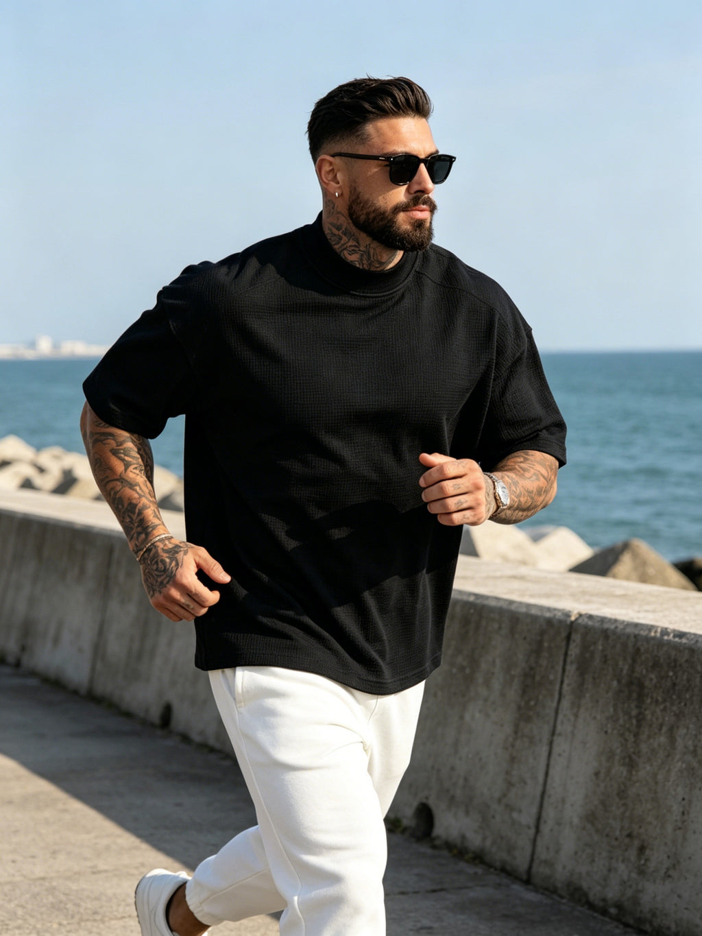 3pcs Set New Men'S Top Fashion Athletic Short Sleeve Spring Summer Summer Casual Comfortable Breathable Soft Trendy Easy Premium All-Match Refreshing - Mixed Color 4