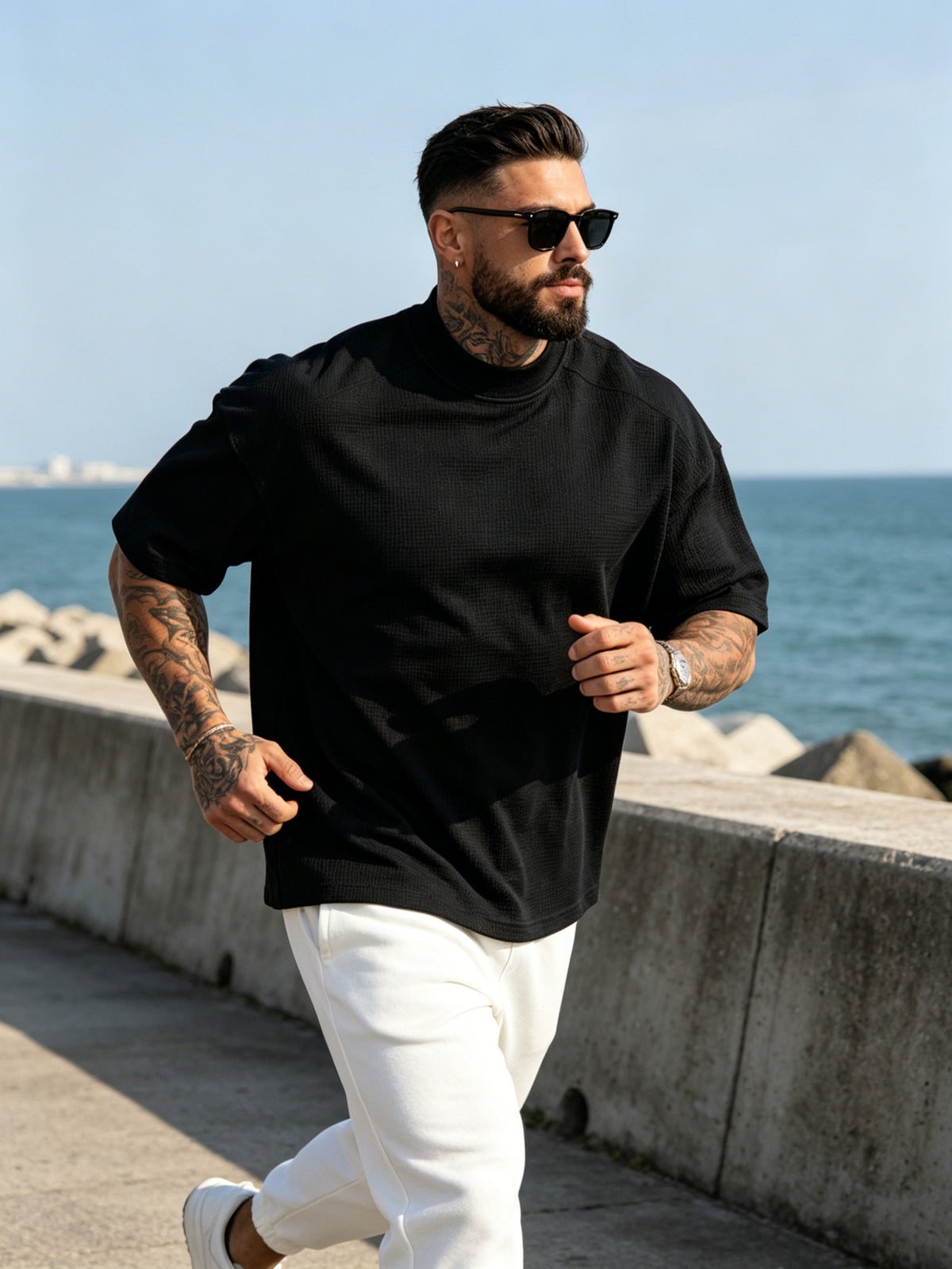 3pcs Set New Men'S Top Fashion Athletic Short Sleeve Spring Summer Summer Casual Comfortable Breathable Soft Trendy Easy Premium All-Match Refreshing - Mixed Color 4