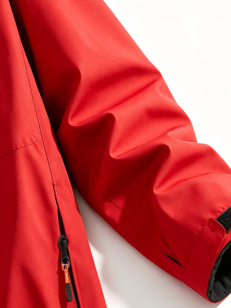 2026 New Men'S Sports Jacket, Outdoor Climbing High Quality Comfortable Ski Wear, Novel Pocket Spell Color More Practical Design, Fashion Elements Design, Suitable for Spring And Autumn Wear, Commuter Necessary Sports Coat - Red