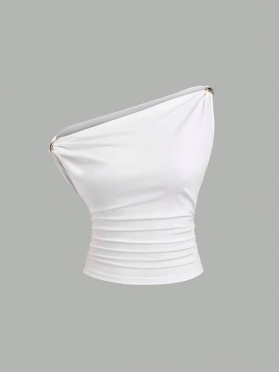 Women'S Fashion Top - White